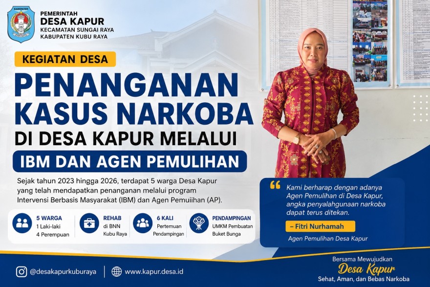Penanganan Kasus Narkoba di Desa Kapur Melalui IBM dan Agen Pemulihan