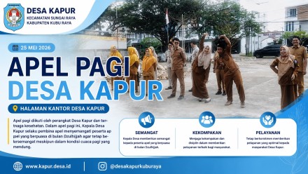 APEL PAGI 25 MEI 2026